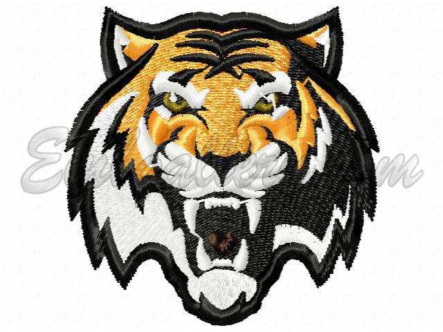 "Тигр"_шеврон | Machine embroidery design